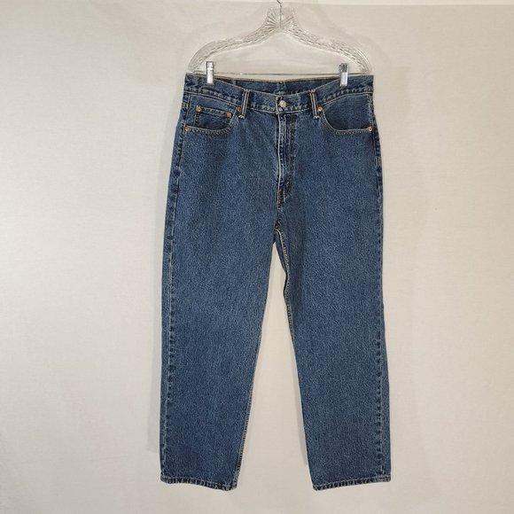 LEVI'S 550 VINTAGE Mom Jeans Regular Fit Straight Leg High Rise W36 L30 100% Cot - Picture 3 of 15